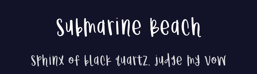 Submarine Beach by Brittney Murphy Design — Decorative Font — thumbnail 2