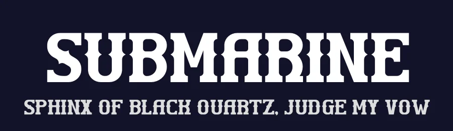 Submarine by Storytype Studio — Decorative Font — thumbnail 2