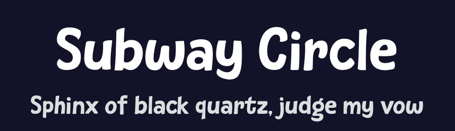 Subway Circle by Hanoded — Decorative Font — thumbnail 2