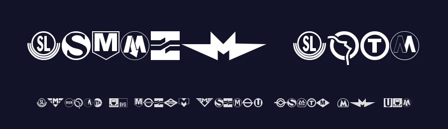 Subway Sign by Endie — Dingbats Font — thumbnail 2
