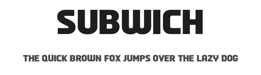 Subwich by LyonsType — Sans Serif Font