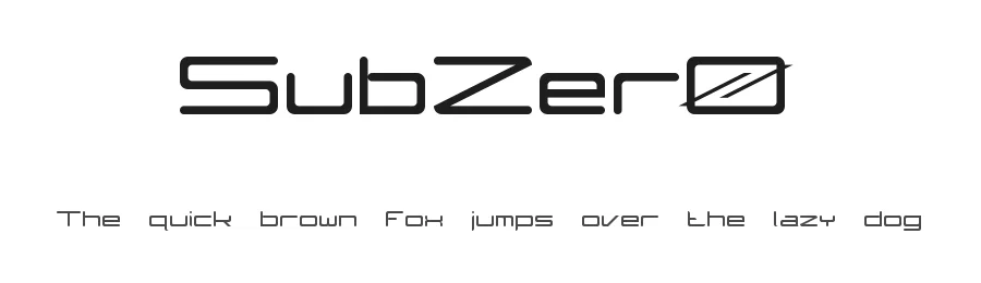 SubZer0 by Avendrakon — Display Font