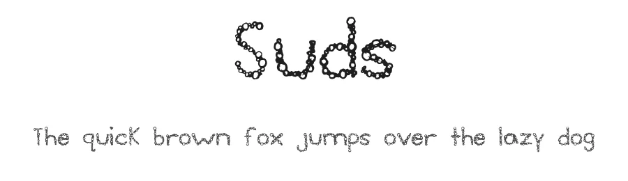 Suds by Holiday Donaldson — Decorative Font