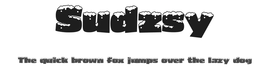 Sudzsy by TracerTong Fontworks — Decorative Font