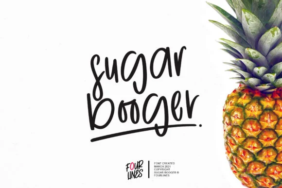 Sugar Booger Font by Fourlines.design — Script Handwritten Font