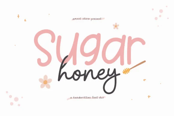 Sugar Honey Font by AMost Store — Script Handwritten Font