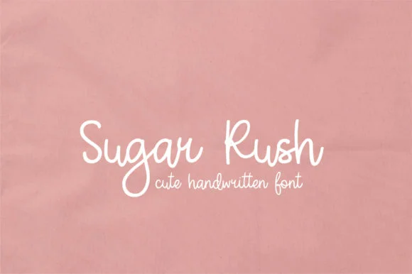 Sugar Rush Font by sunday nomad by sunday nomad — Script Handwritten Font