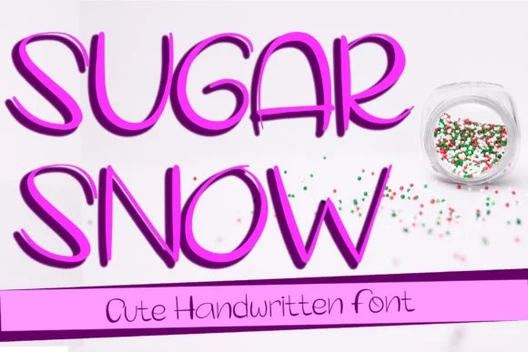 Sugar Snow Font by boogaletter — Script Handwritten Font