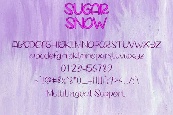 Sugar Snow Font by boogaletter — Script Handwritten Font — thumbnail 6