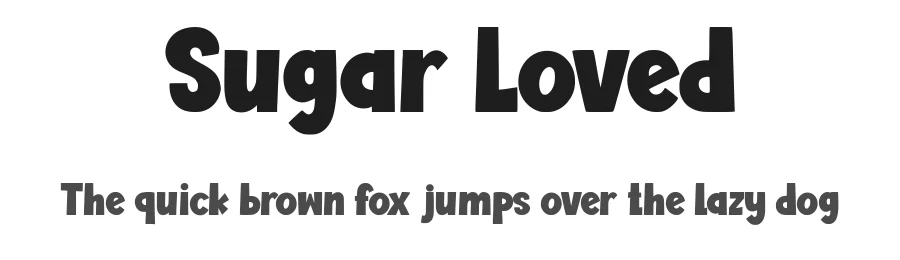 Sugar Loved by Siapgraph — Decorative Font