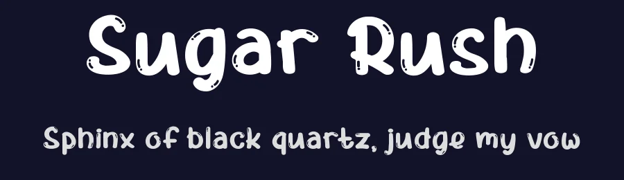 Sugar Rush by Pinisiart — Decorative Font — thumbnail 2