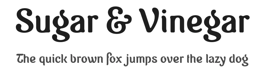 Sugar & Vinegar by Levi Szekeres — Sans Serif Font