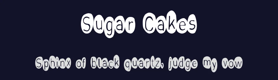 Sugar Cakes by Xerographer Fonts — Decorative Font — thumbnail 2