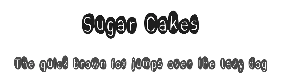 Sugar Cakes by Xerographer Fonts — Decorative Font
