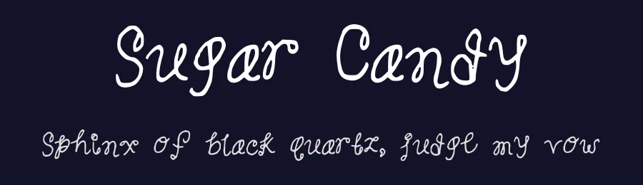 Sugar Candy by Chloe W. — Decorative Font — thumbnail 2