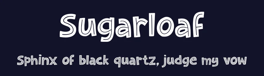 Sugarloaf by Hanoded — Decorative Font — thumbnail 2