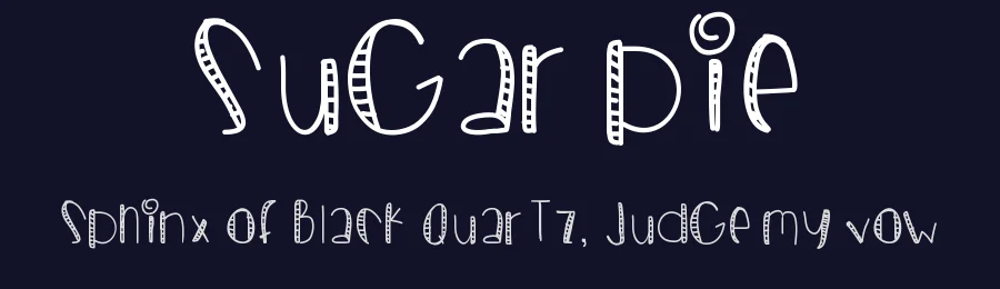 Sugar Pie by Des Gomez — Decorative Font — thumbnail 2