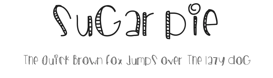 Sugar Pie by Des Gomez â Decorative Font