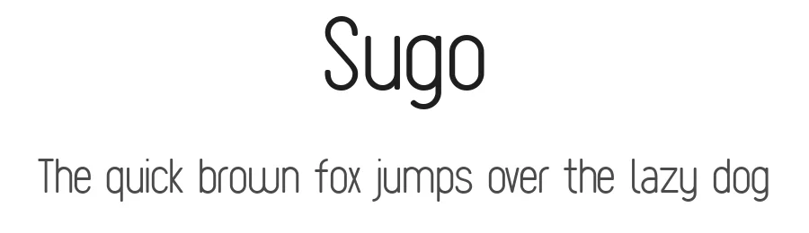 Sugo by Zetafonts β Sans Serif Font