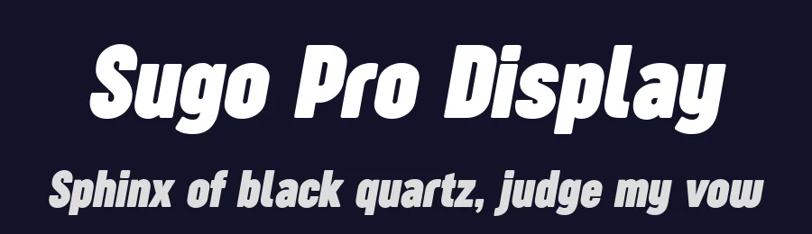 Sugo Pro Display by Zetafonts — Sans Serif Font — thumbnail 2