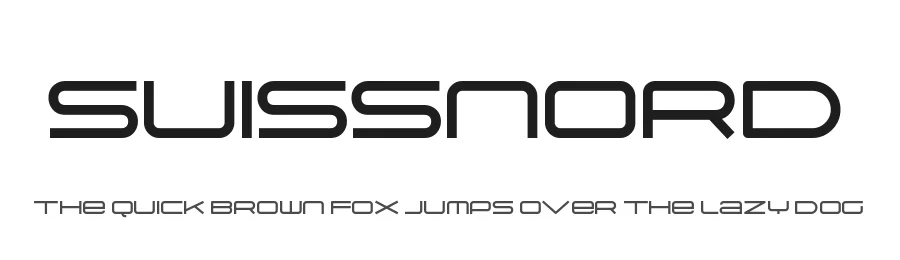 Suissnord by Sharkshock — Display Font