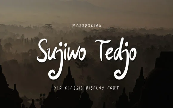 Sujiwo Tedjo Font by ibracreative โ Script Handwritten Font