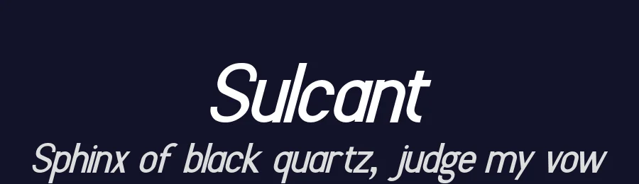 Sulcant by Kong Font — Sans Serif Font — thumbnail 2