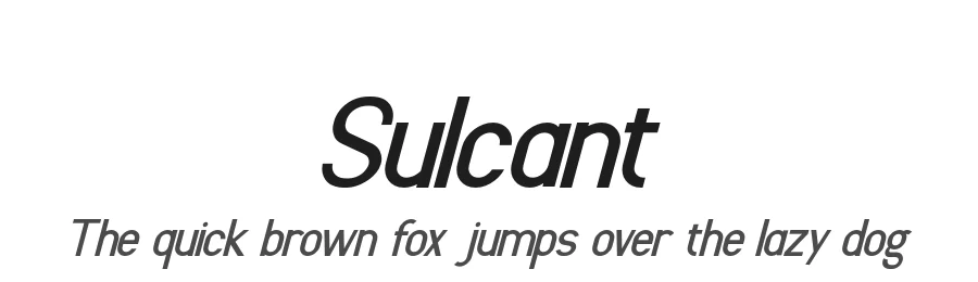 Sulcant by Kong Font β Sans Serif Font
