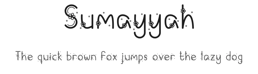 Sumayyah by Aisyah — Decorative Font