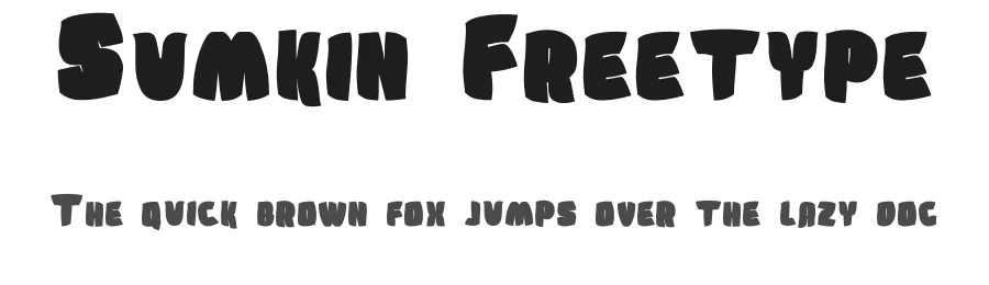 Sumkin Freetype by MRfrukta — Decorative Font