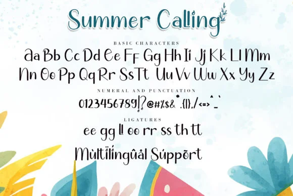Summer Calling Font by AEN Creative Studio — Script Handwritten Font — thumbnail 9