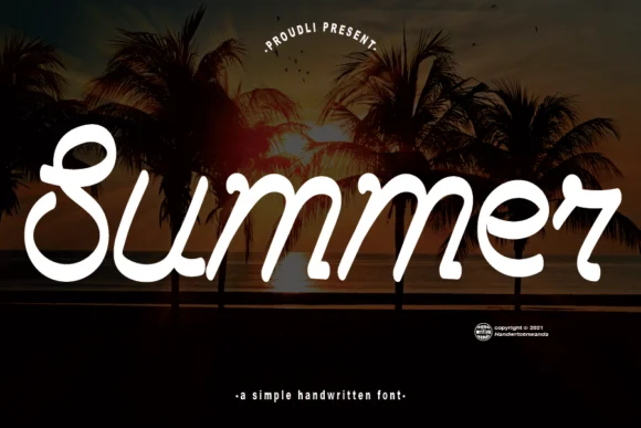Summer Font by handwrittenwanda by handwrittenwanda — Script Handwritten Font