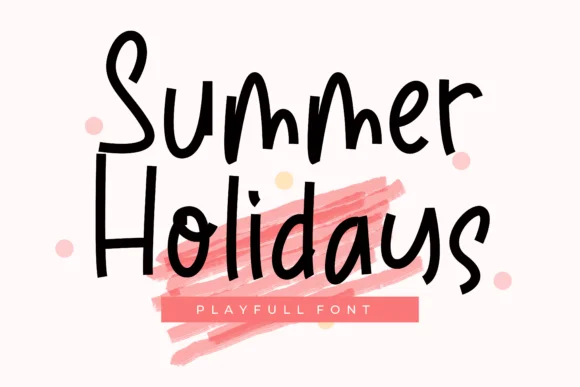 Summer Holidays Font by Ongtype co. — Script Handwritten Font