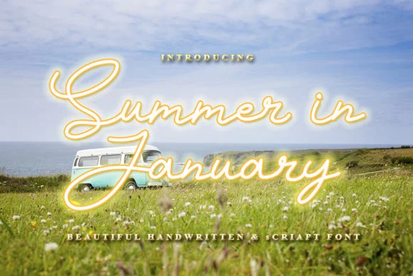 Summer in January Font by Slenting Art — Script Handwritten Font