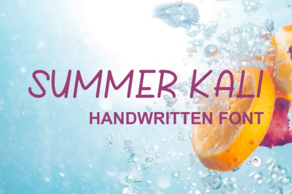 Summer Kali Font by Tychitype — Script Handwritten Font
