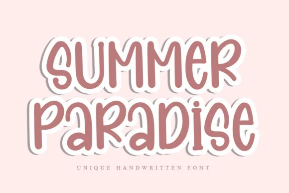 Summer Paradise Font by Inermedia STUDIO by Inermedia STUDIO — Script Handwritten Font