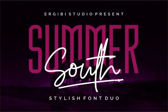 Summer South Duo Font by ergibi studio — Script Handwritten Font