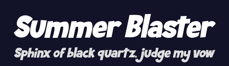 Summer Blaster by Fachranheit — Decorative Font — thumbnail 2