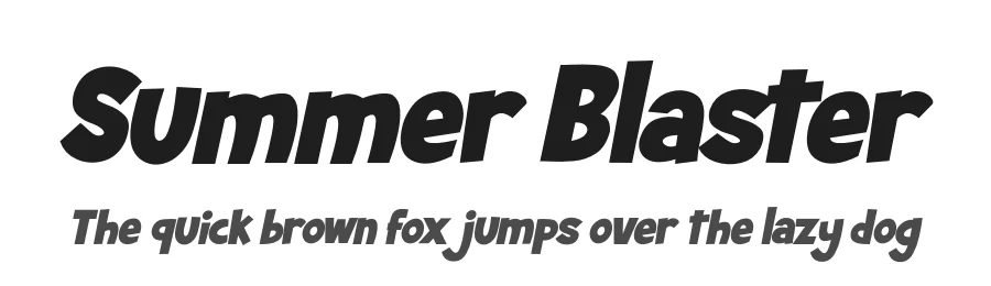 Summer Blaster by Fachranheit — Decorative Font