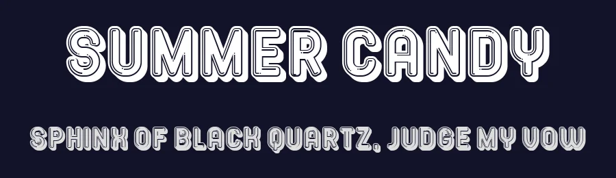 Summer Candy by Vladimir Nikolic — Decorative Font — thumbnail 2