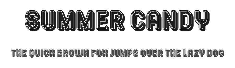 Summer Candy by Vladimir Nikolic — Decorative Font