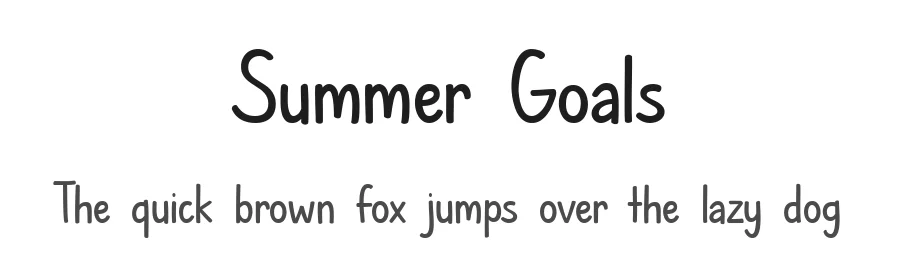 Summer Goals