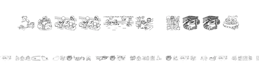 Summer pool by Ding Bang — Dingbats Font