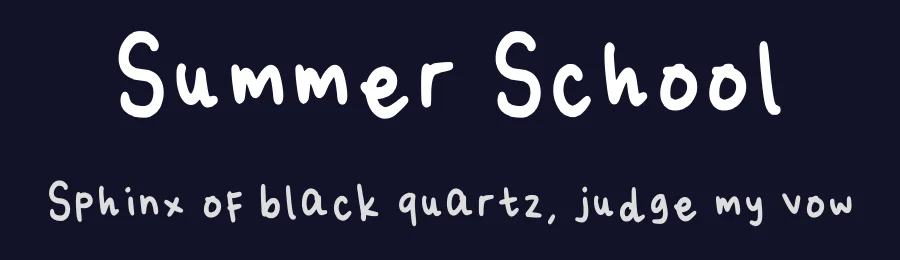 Summer School by nurulalvi — Script Handwritten Font — thumbnail 2