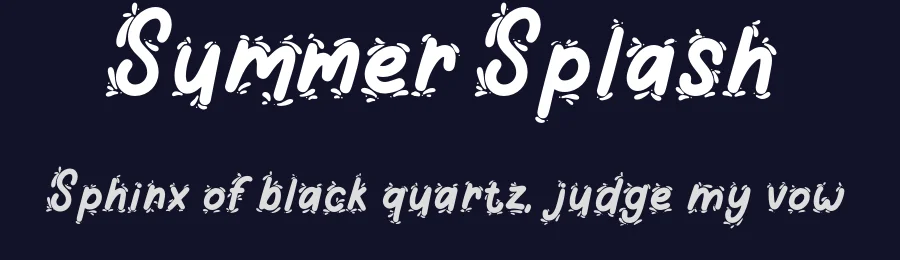Summer Splash by Attype Studio — Decorative Font — thumbnail 2