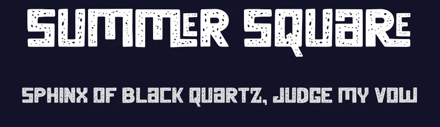 Summer Square by Attype Studio — Decorative Font — thumbnail 2