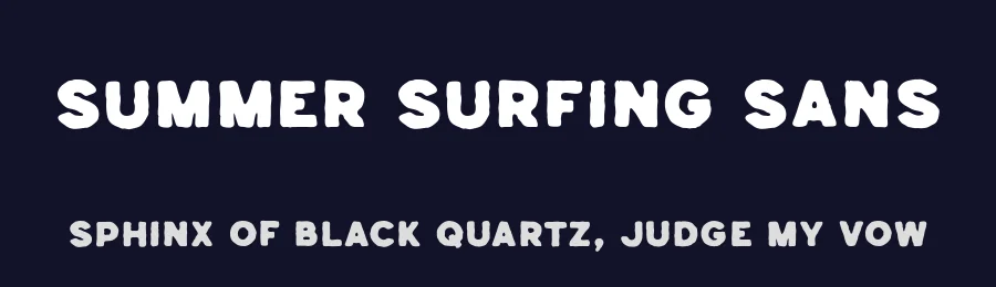 Summer Surfing Sans by Edignwn Type — Decorative Font — thumbnail 2