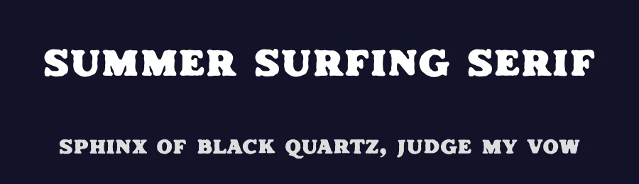 Summer Surfing Serif by Edignwn Type — Decorative Font — thumbnail 2