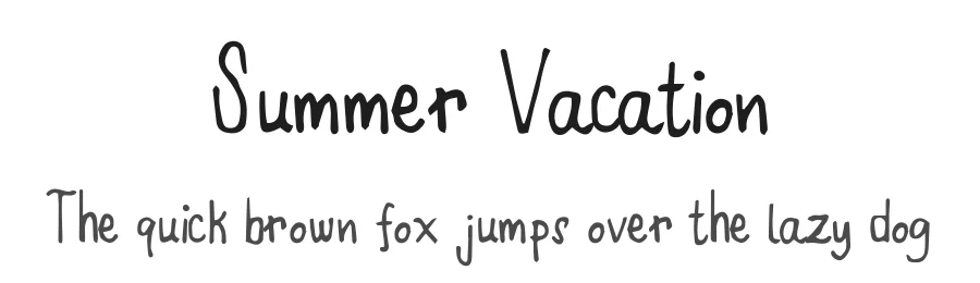 Summer Vacation