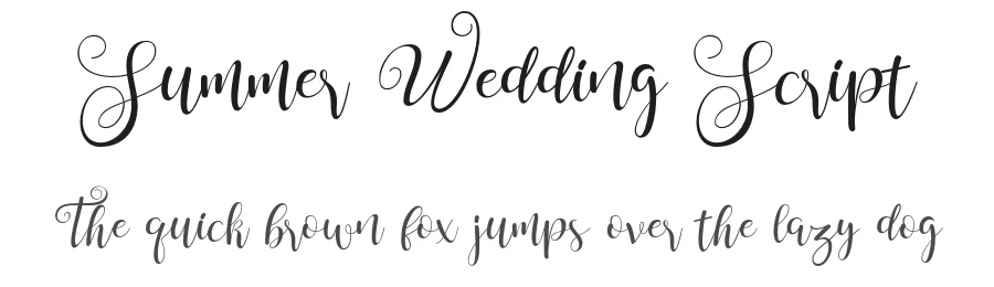 Summer Wedding Script